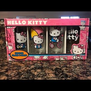 Hello Kitty Glass Tumbler Set